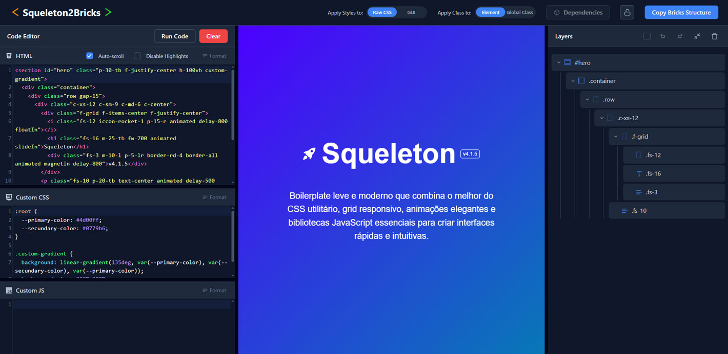 Squeleton2Bricks Preview